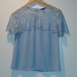 Blouse With Lace Top